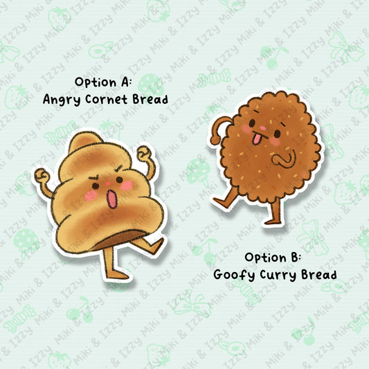 Emotional Bread Sparkle Vinyl Stickers