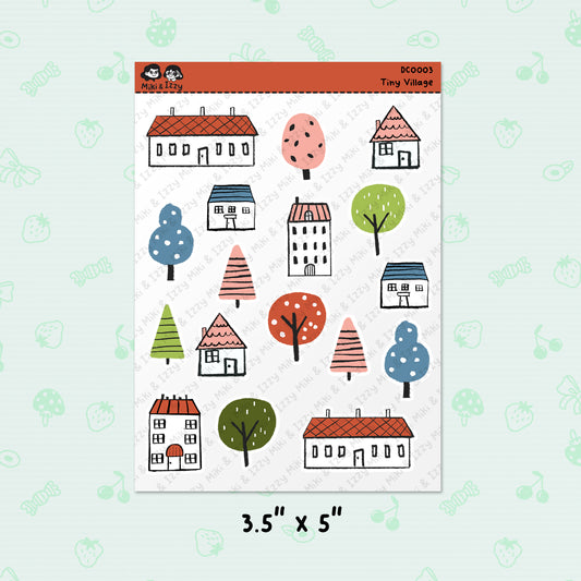 Tiny Village Sticker Sheet